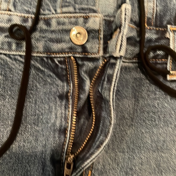 EUC Proenza Schouler Drawstring Tie Denim Dress - Picture 9 of 9